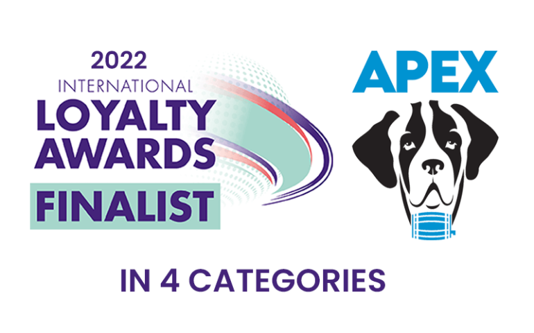 apex loyalty 2022 international awards finalist in four categories